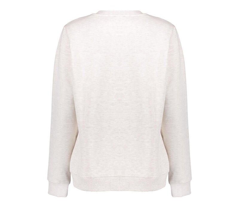 Geisha Sweat with Bow Beige Black