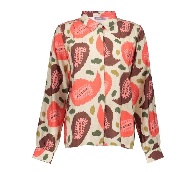 Geisha Blouse Print Red