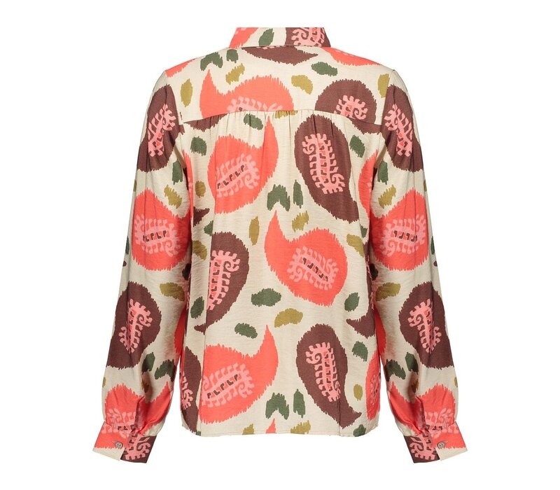 Geisha Blouse Print Red