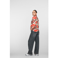 Geisha Blouse Print Red