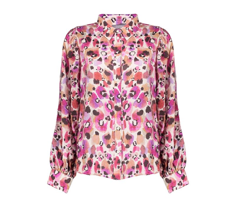 Geisha Blouse Animal Pink