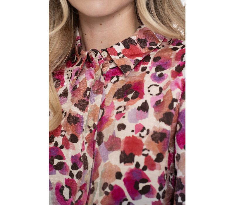 Geisha Blouse Animal Pink