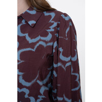Geisha Blouse Print Blue
