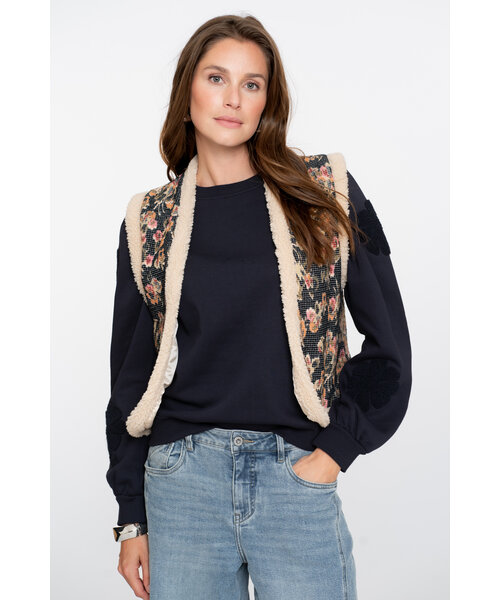 Geisha Geisha Gilet Print