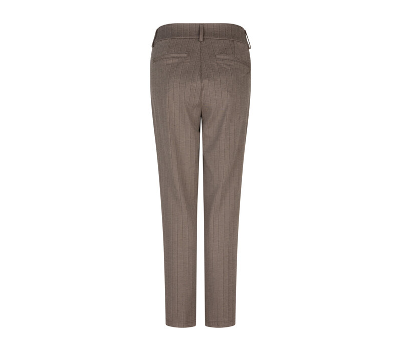 Red Button Diana Punta Pinstripe Warm Taupe