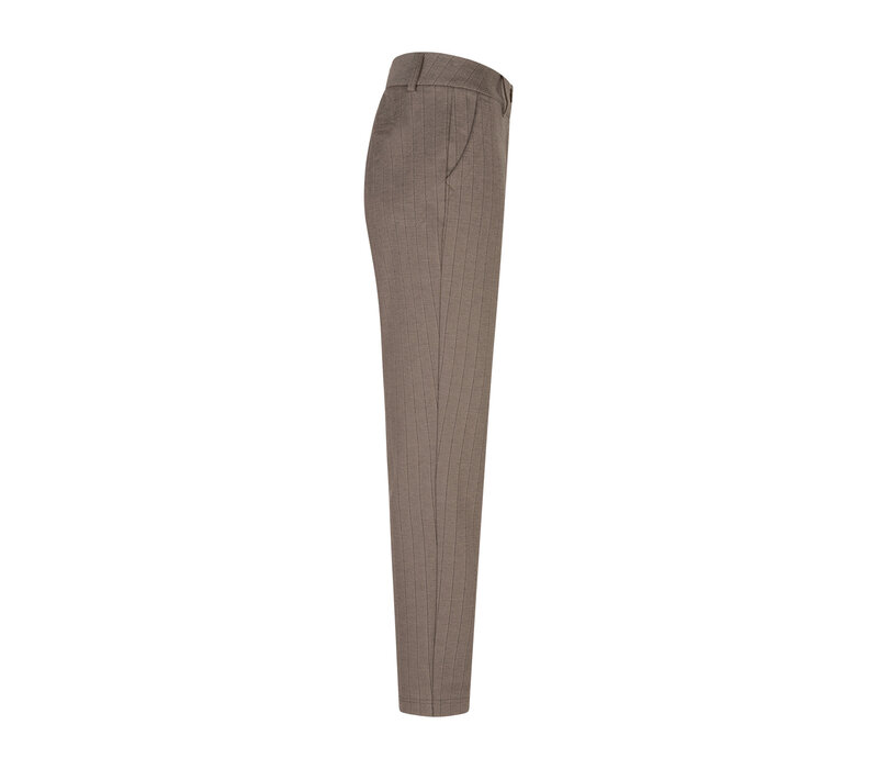 Red Button Diana Punta Pinstripe Warm Taupe