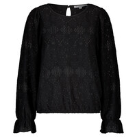 Red Button Top Ajour Black