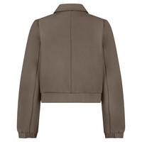 Red Button Bomber Jacket Punta Warm Taupe