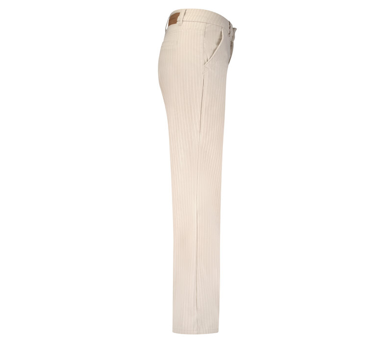 Red Button Claudette Pinstripe Rib Lengte 33 Stone