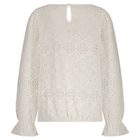 Red Button Top Ajour Off White