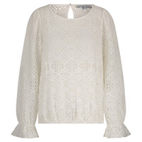 Red Button Top Ajour Off White