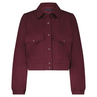 Red Button Bomber Jacket Punta Ruby