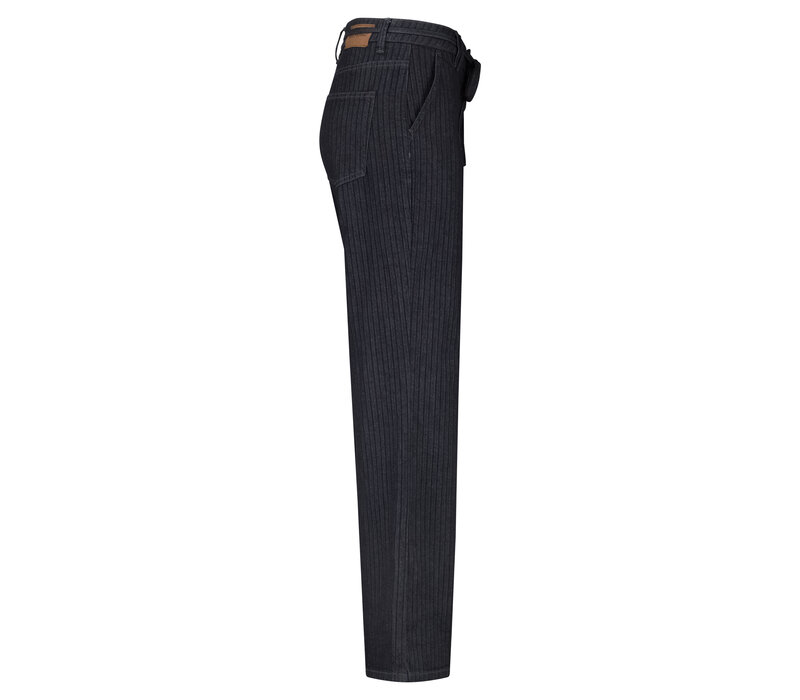 Red Button Claudette Blue Denim Stripe Lengte 33 Dark Blue
