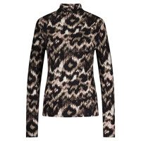 Red Button Rolinde Ethnic Print Khaki