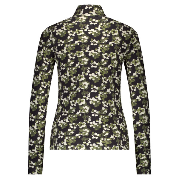 Red Button Rolinde Flower Print  Red Button Rolinde Flower Print