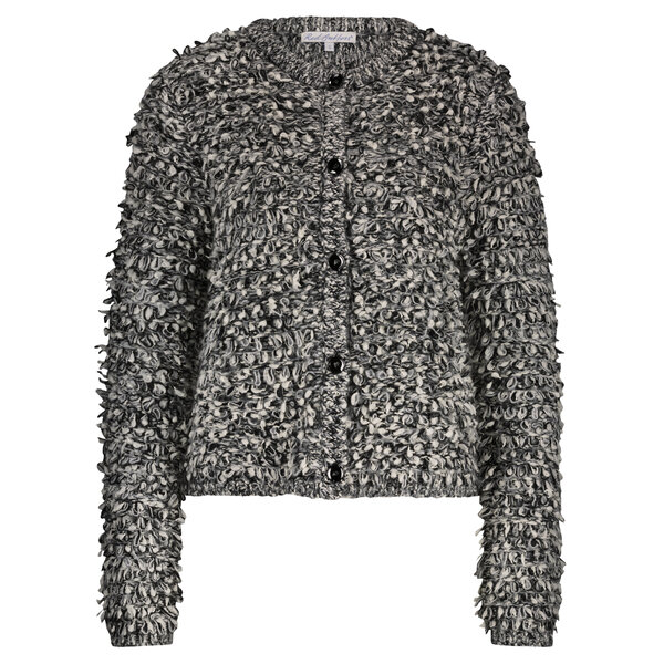 Red Button Jacket Melange Loops 