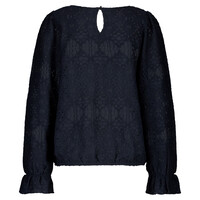 Red Button Top Ajour Navy