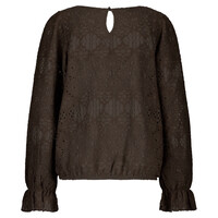 Red Button Top Ajour Brown