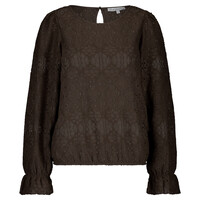 Red Button Top Ajour Brown