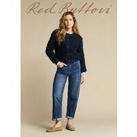 Red Button Jacket Loops Indigo