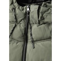 Street One Long Quilted Jacket Teflon Lichen Green