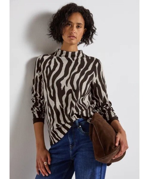 StreetOne Street One Dessin Shirt Turtle Neck