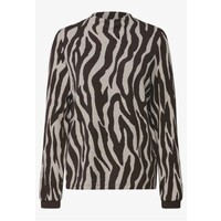 Street One Dessin Shirt Turtle Neck Deep Roast Brown