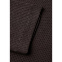 Street One Rib Turtle Neck Shirt Deep Roast Brown