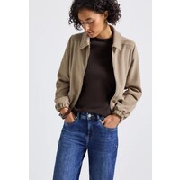 Street One Rib Turtle Neck Shirt Deep Roast Brown