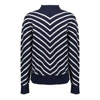 Geisha Pull Stripes Turtleneck Navy