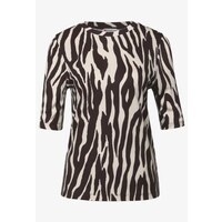 Street One Printed Basic Shirt Deep Roast Brown