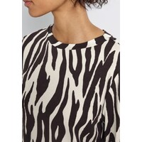 Street One Printed Basic Shirt Deep Roast Brown