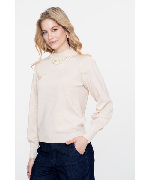 Geisha Geisha Pullover Basic Turtle Lurex