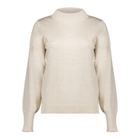 Geisha Pullover Basic Turtle Lurex Off/White