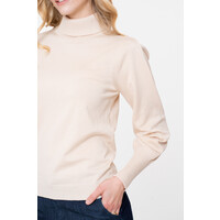 Geisha Pullover Basic Turtle Lurex Off/White