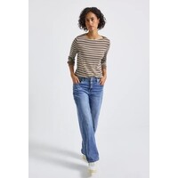Street One Basic U-Boat Shirt Silk Brown