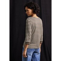 Street One Basic U-Boat Shirt Silk Brown