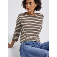 Street One Basic U-Boat Shirt Silk Brown