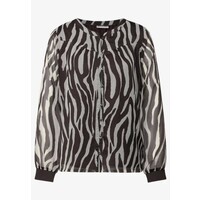 Street One Printed Chiffon Blouse Deep Roast Brown