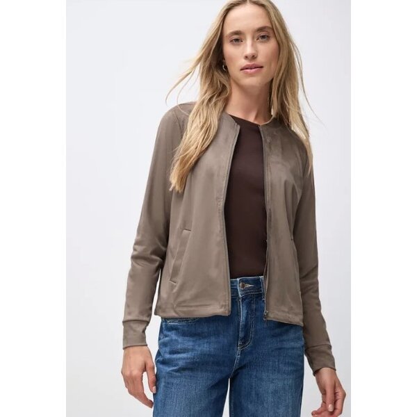 Street One Velour Jacket Pockets  Street One Velour Jacket Pockets