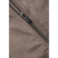 Street One Velour Jacket Pockets Silk Brown