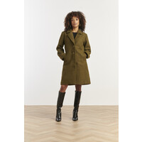Smashed Lemon Coat Army Green
