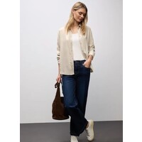 Street One Melange Shirtcollar Blouse Morning Beige Melange