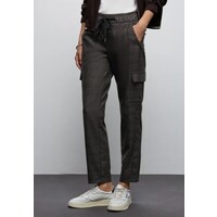 Street One Bonny Cargo Check Silk Brown