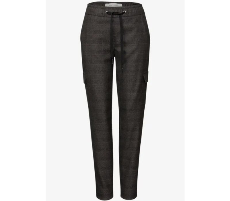 Street One Bonny Cargo Check Silk Brown