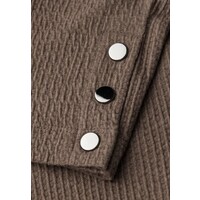 Street One Structure Shirt with Buttons Silk Brown Melange