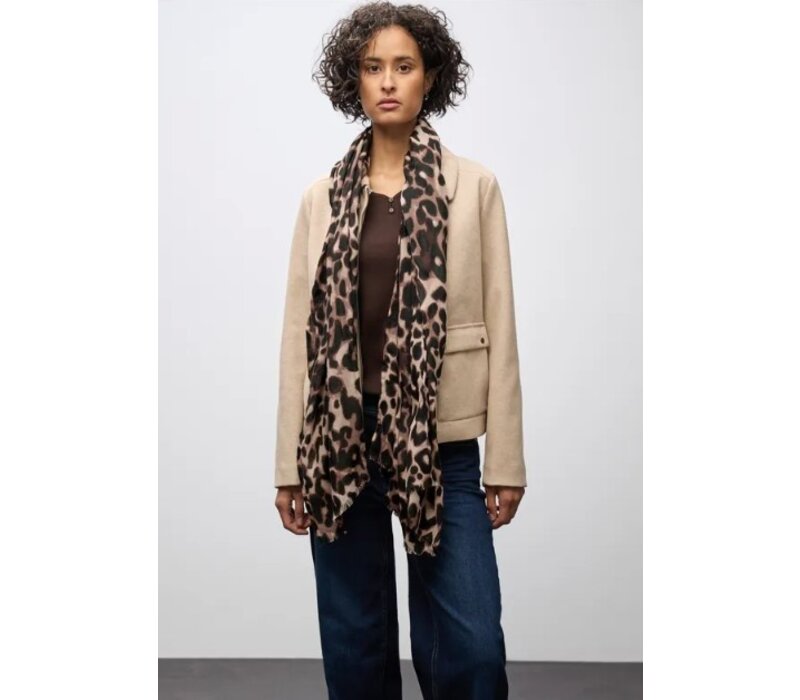 Street One Leo Printed Longscarf Cub Brown