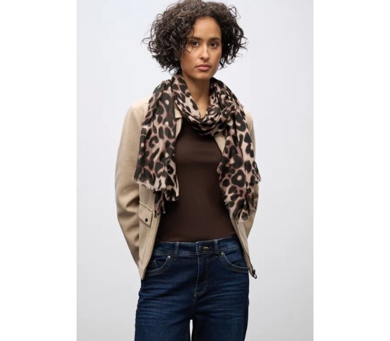 Street One Leo Printed Longscarf Cub Brown