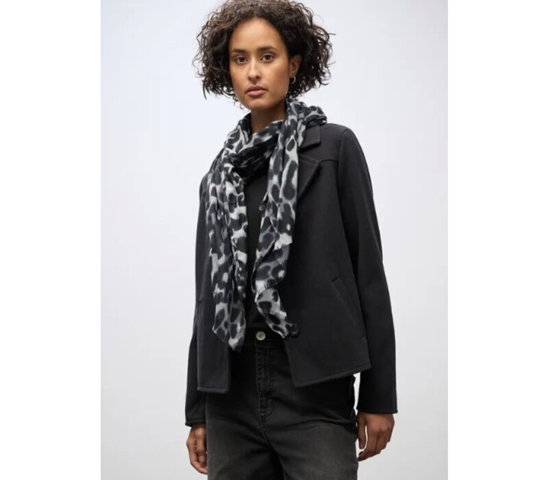 Street One Leo Printed Longscarf Metallic Grey