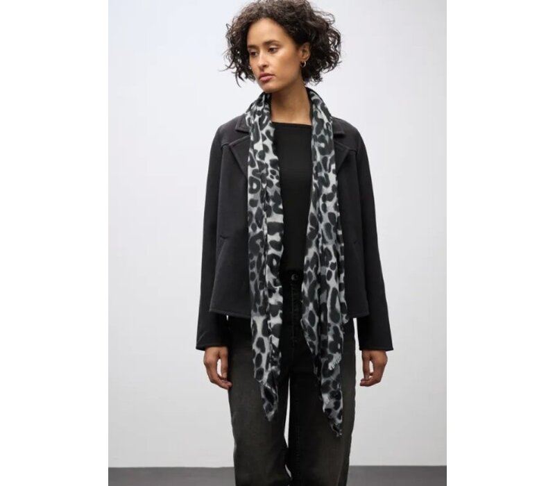 Street One Leo Printed Longscarf Metallic Grey